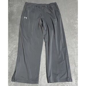 Under Armour Track Pants Mens XL Elastic Waist Ankle Zip Drawstring Athletic